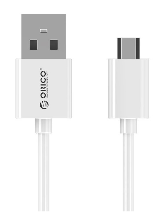 ORICO καλώδιο micro USB σε USB ADC-05, 3A, 480Mbps, 0.5m, λευκό