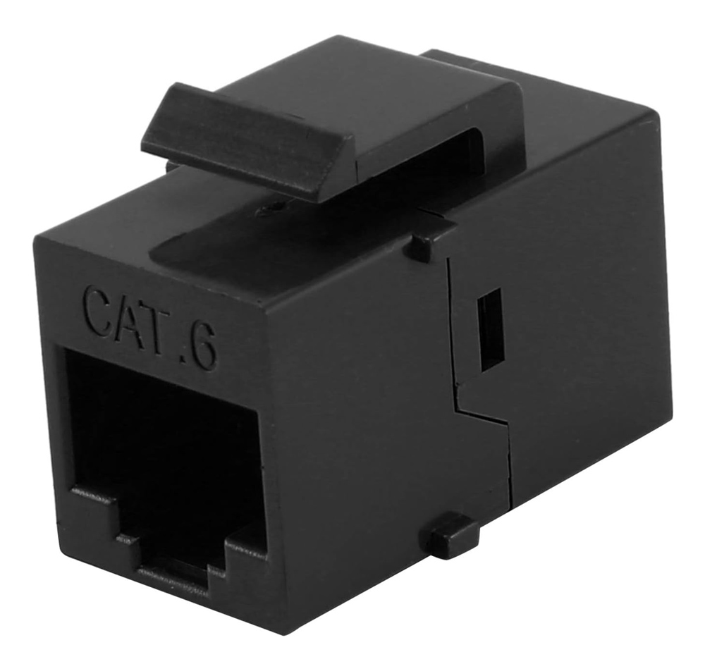 POWERTECH Keystone module RJ45 CAB-N425, CAT 6 UTP, μαύρο