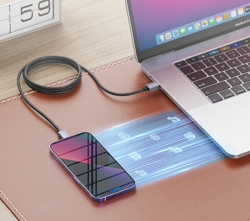 ORICO καλώδιο Lightning σε USB GQA12, 2.4A, 480Mbps, 1m, μαύρο