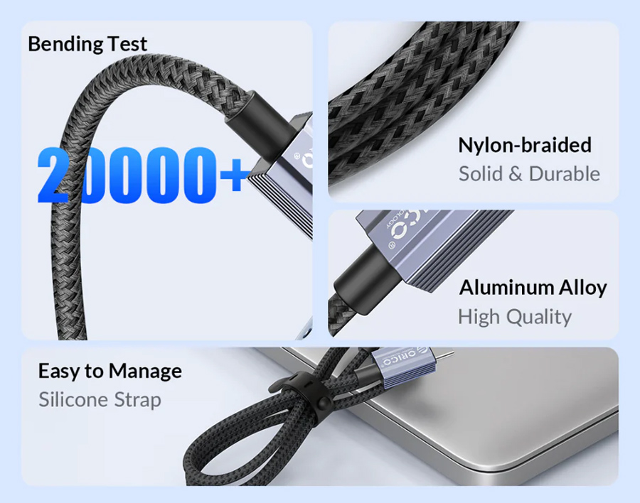 ORICO καλώδιο Lightning σε USB GQA12, 2.4A, 480Mbps, 1m, μαύρο