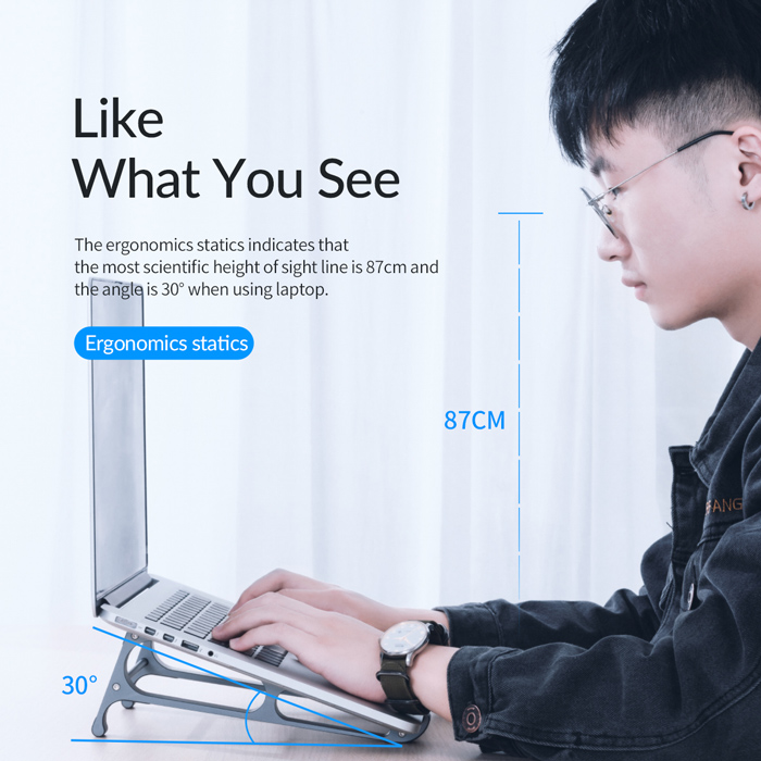 ORICO βάση για laptop MA15, 11-17.4″, μεταλλική, γκρι