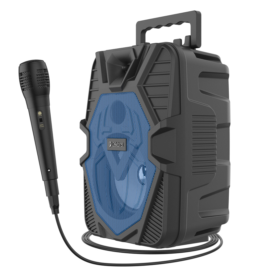 CELEBRAT φορητό ηχείο OS-06 με μικρόφωνο, 5W, 1200mAh, Bluetooth, μπλε