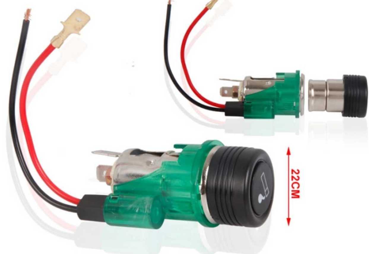 Αναπτήρας αυτοκινήτου με φωτισμό – HQ-6105 – 22mm – 12V – 964922
