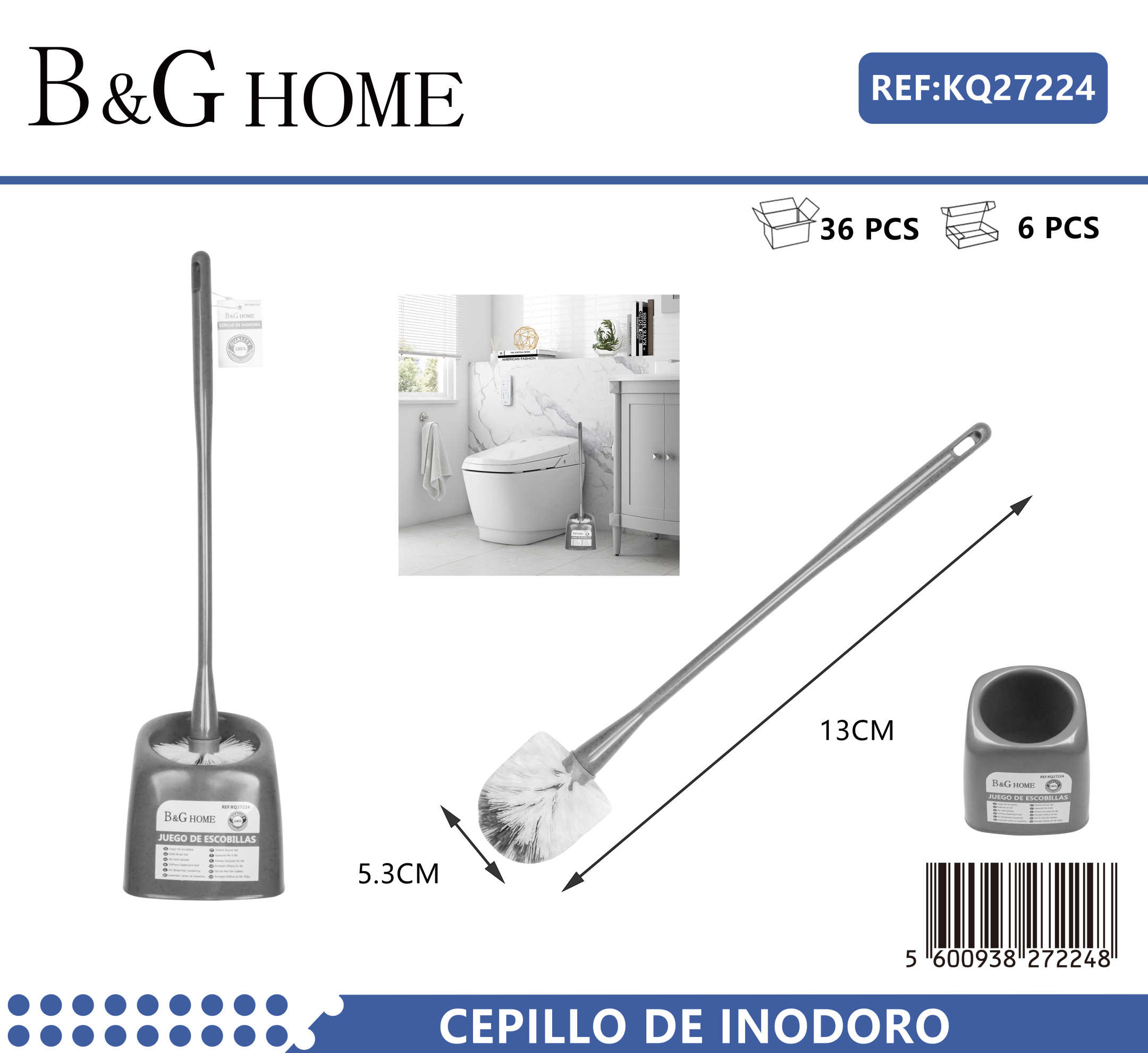 Βουρτσάκι τουαλέτας – Πιγκάλ – 27224